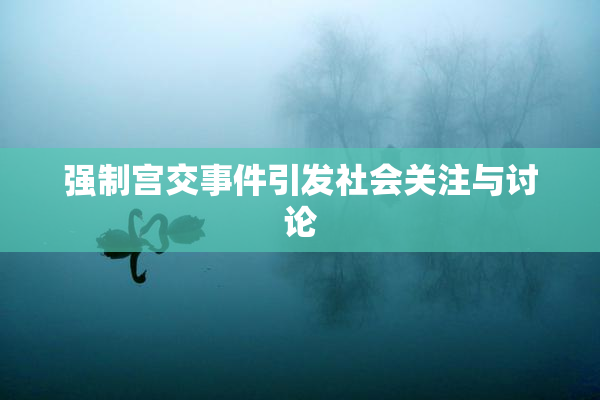 强制宫交事件引发社会关注与讨论
