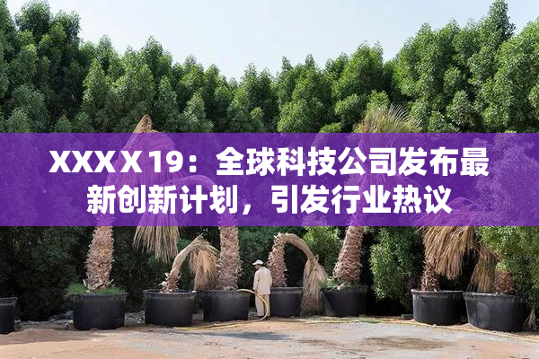XXXⅩ19：全球科技公司发布最新创新计划，引发行业热议