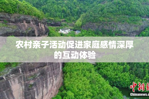 农村亲子活动促进家庭感情深厚的互动体验