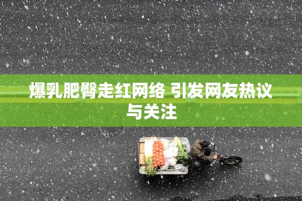 爆乳肥臀走红网络 引发网友热议与关注