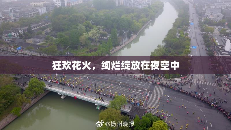狂欢花火，绚烂绽放在夜空中
