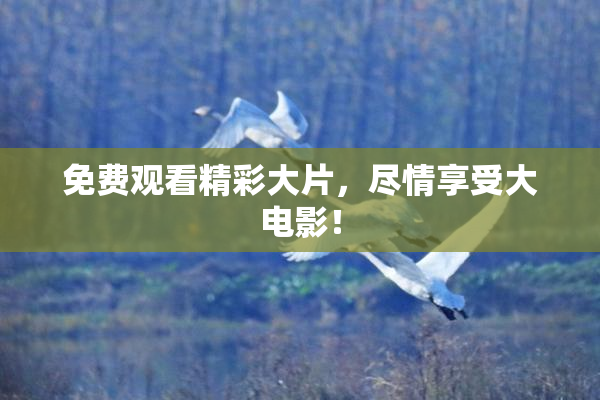 免费观看精彩大片，尽情享受大电影！