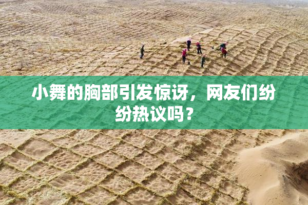小舞的胸部引发惊讶，网友们纷纷热议吗？