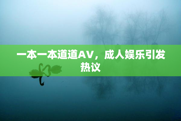 一本一本道道AV，成人娱乐引发热议