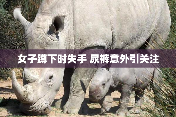 女子蹲下时失手 尿裤意外引关注