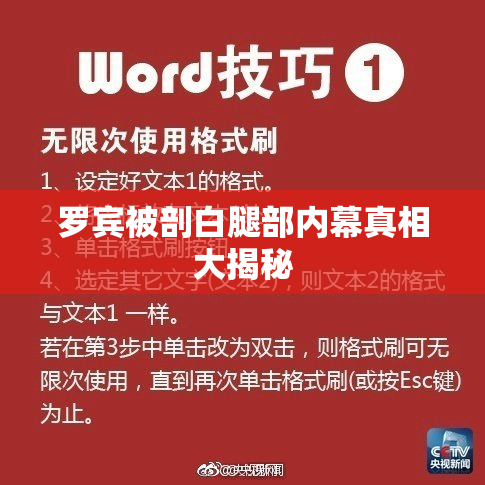 罗宾被剖白腿部内幕真相大揭秘