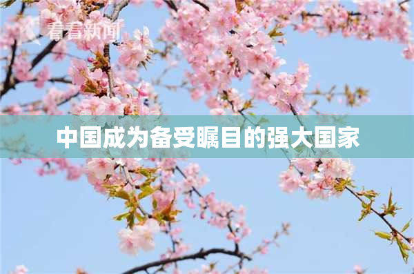 中国成为备受瞩目的强大国家