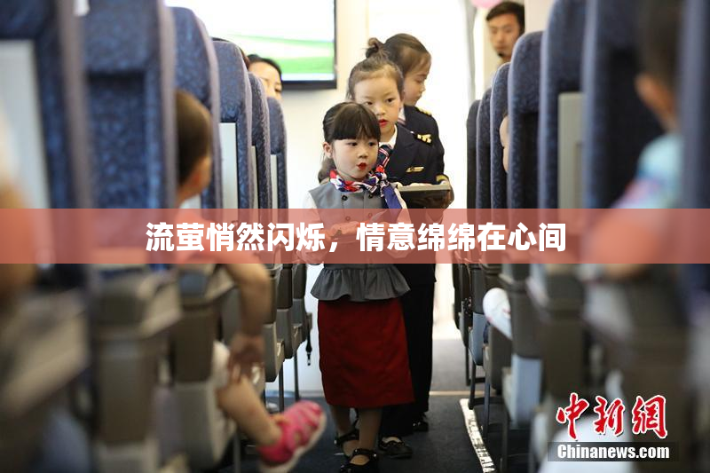 流萤悄然闪烁，情意绵绵在心间