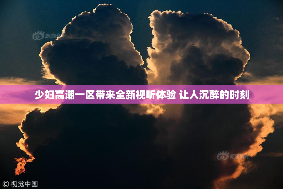 少妇高潮一区带来全新视听体验 让人沉醉的时刻