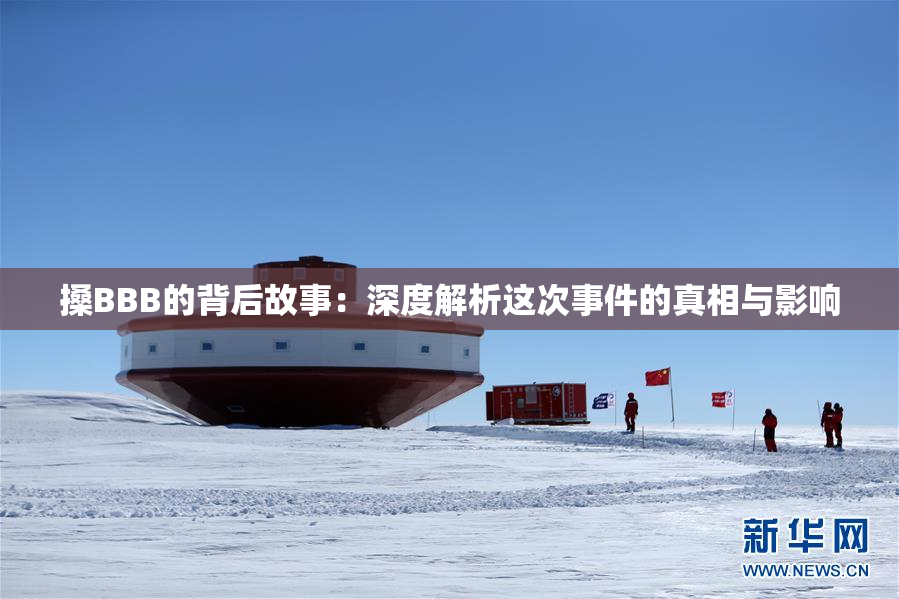 搡BBB的背后故事：深度解析这次事件的真相与影响