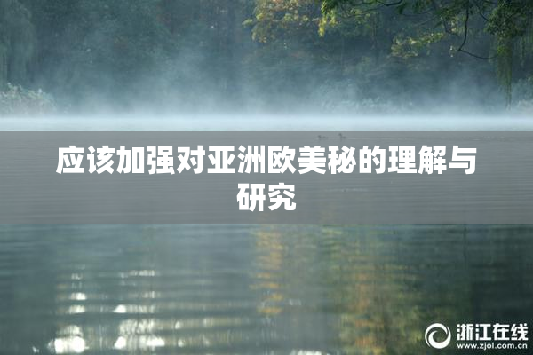 应该加强对亚洲欧美秘的理解与研究