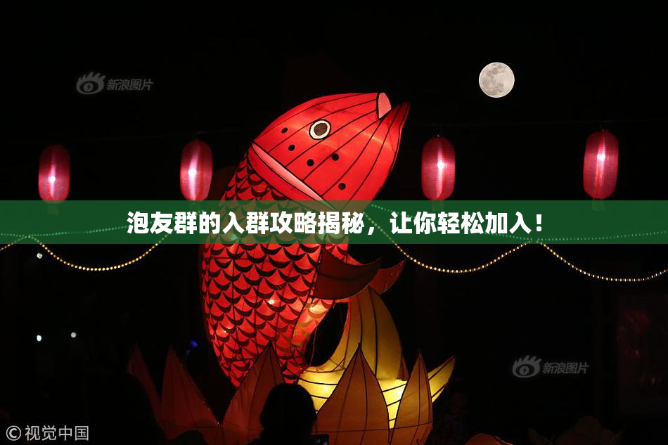泡友群的入群攻略揭秘，让你轻松加入！