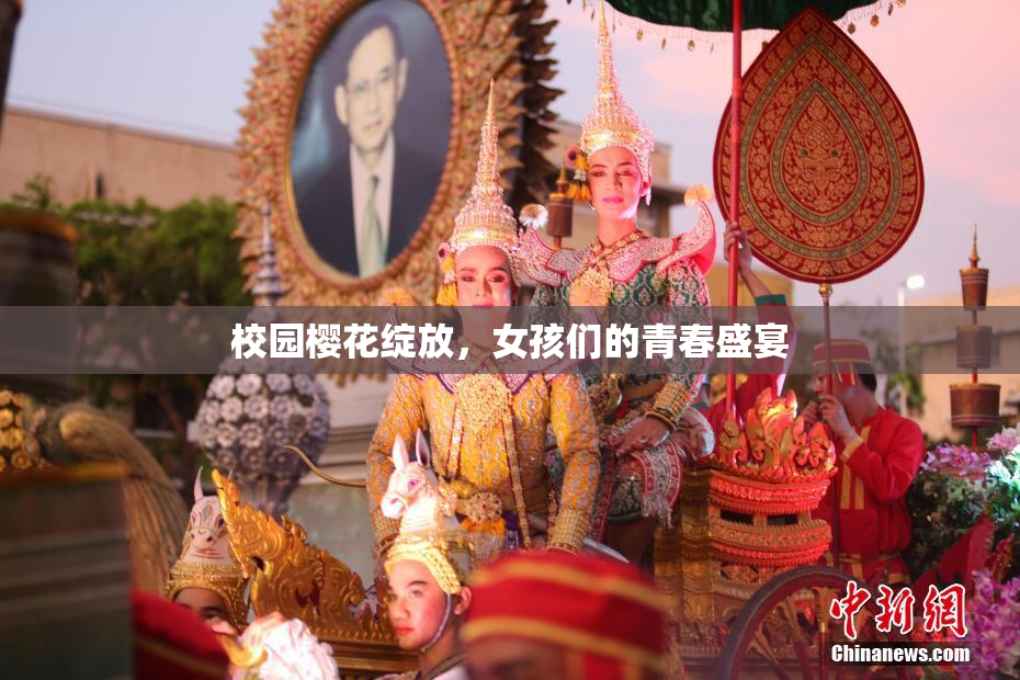 校园樱花绽放，女孩们的青春盛宴