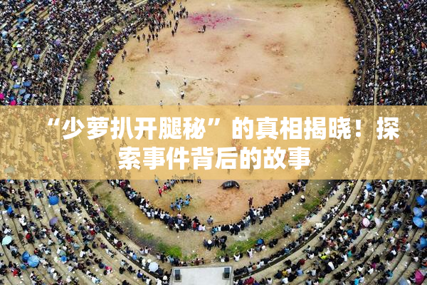 “少萝扒开腿秘”的真相揭晓！探索事件背后的故事