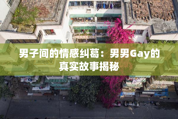 男子间的情感纠葛：男男Gay的真实故事揭秘