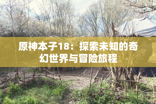 原神本子18：探索未知的奇幻世界与冒险旅程
