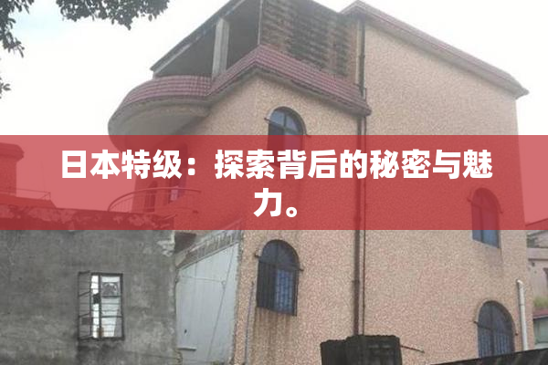 日本特级：探索背后的秘密与魅力。