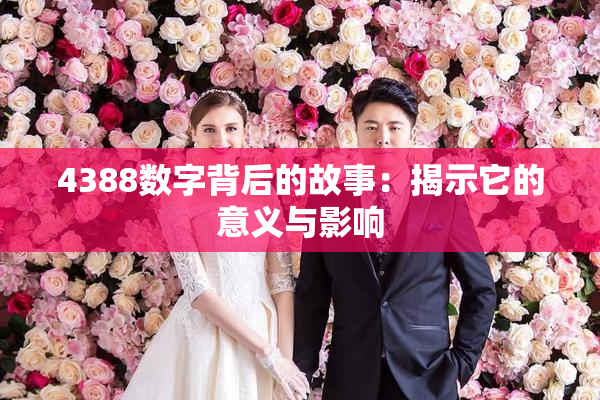 4388数字背后的故事：揭示它的意义与影响