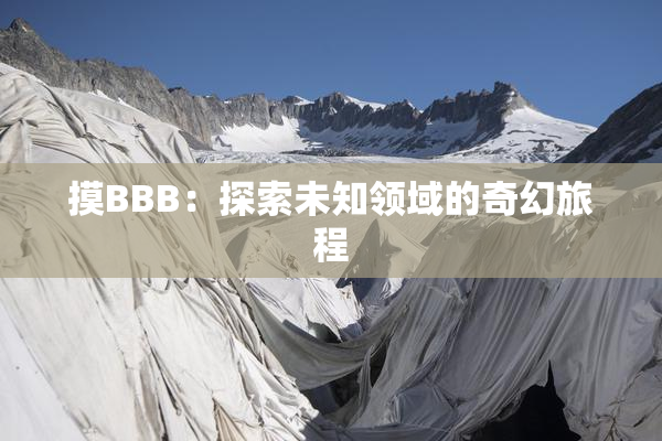 摸BBB：探索未知领域的奇幻旅程