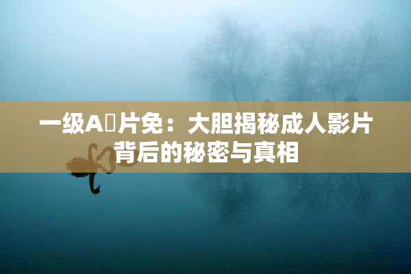 一级A婬片免：大胆揭秘成人影片背后的秘密与真相