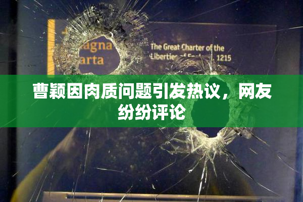 曹颖因肉质问题引发热议，网友纷纷评论