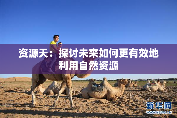 资源天：探讨未来如何更有效地利用自然资源