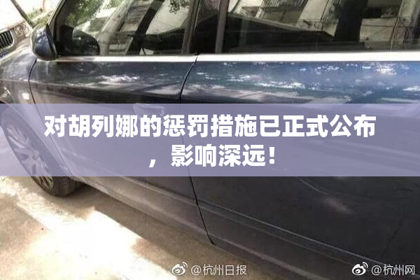 对胡列娜的惩罚措施已正式公布，影响深远！