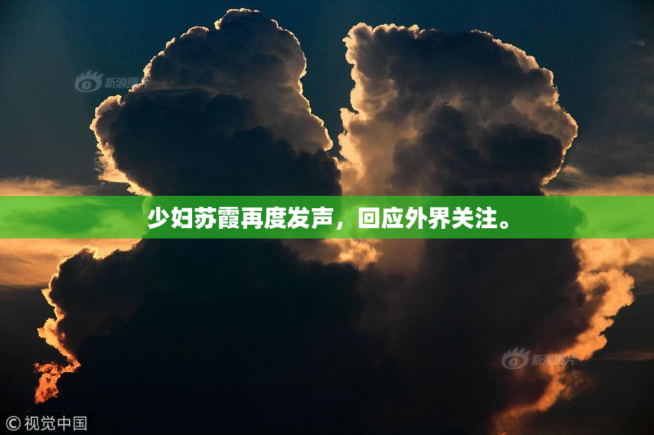 少妇苏霞再度发声，回应外界关注。