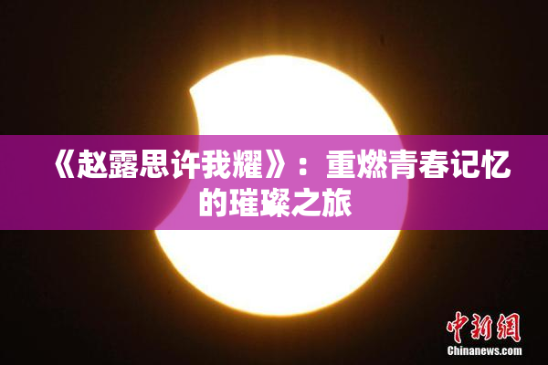 《赵露思许我耀》：重燃青春记忆的璀璨之旅