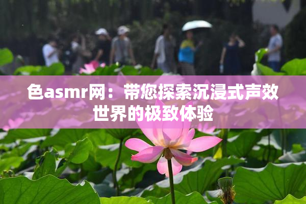 色asmr网：带您探索沉浸式声效世界的极致体验