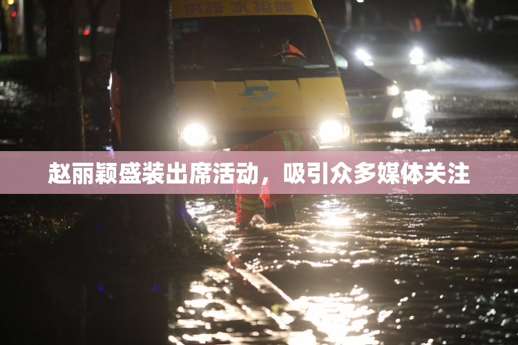 赵丽颖盛装出席活动，吸引众多媒体关注
