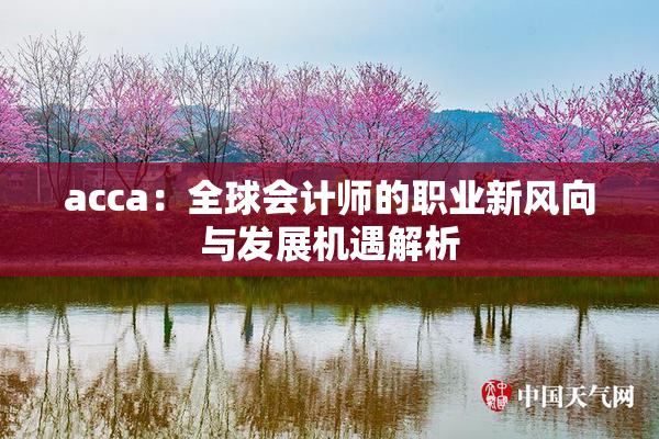 acca：全球会计师的职业新风向与发展机遇解析