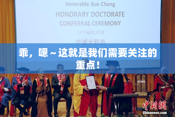 乖，嗯～这就是我们需要关注的重点！