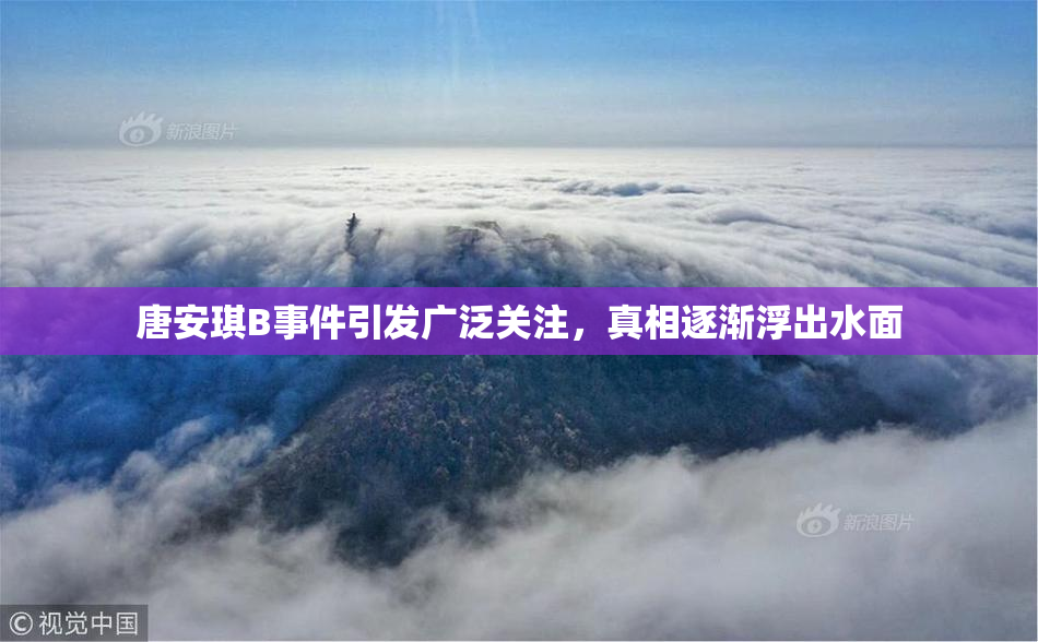 唐安琪B事件引发广泛关注，真相逐渐浮出水面