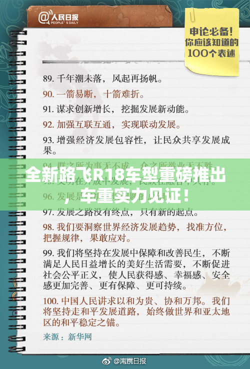 全新路飞R18车型重磅推出，车重实力见证！