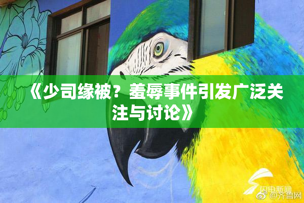 《少司缘被？羞辱事件引发广泛关注与讨论》