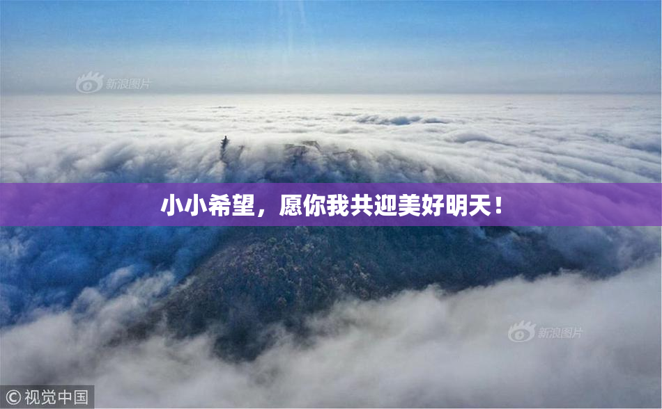 小小希望，愿你我共迎美好明天！
