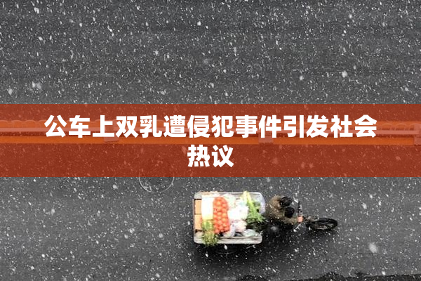 公车上双乳遭侵犯事件引发社会热议