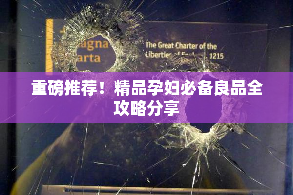 重磅推荐！精品孕妇必备良品全攻略分享