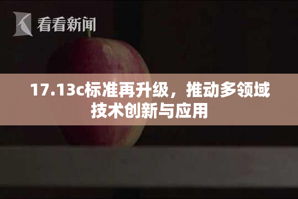 17.13c标准再升级，推动多领域技术创新与应用