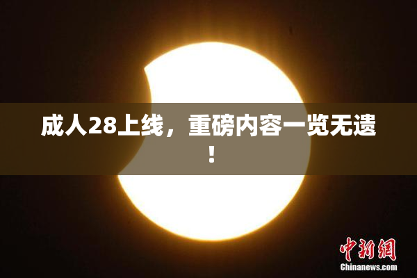 成人28上线，重磅内容一览无遗！