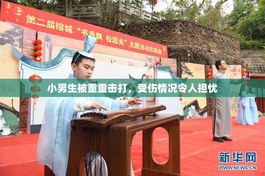 小男生被重重击打，受伤情况令人担忧