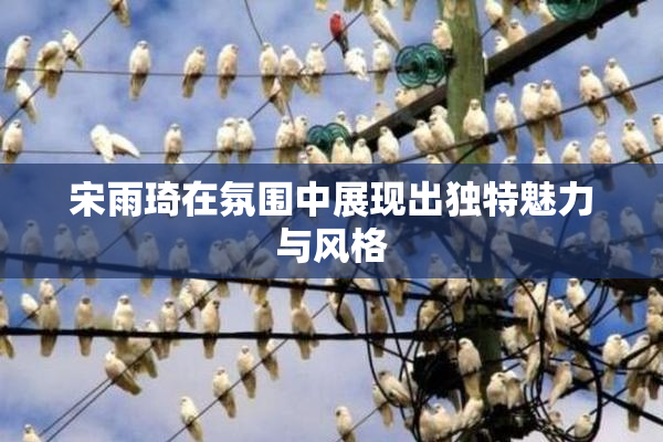 宋雨琦在氛围中展现出独特魅力与风格