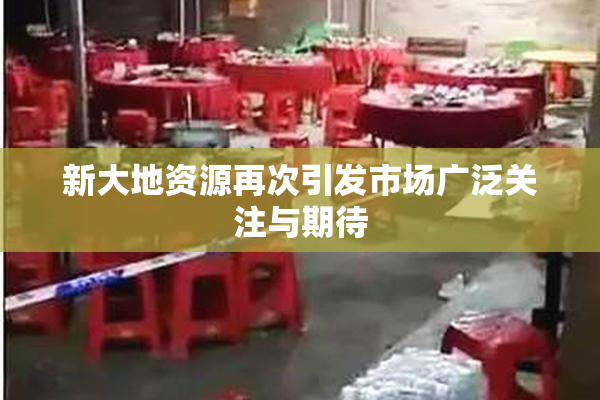 新大地资源再次引发市场广泛关注与期待