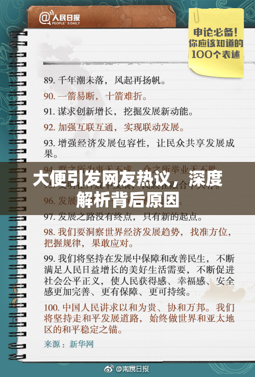 大便引发网友热议，深度解析背后原因
