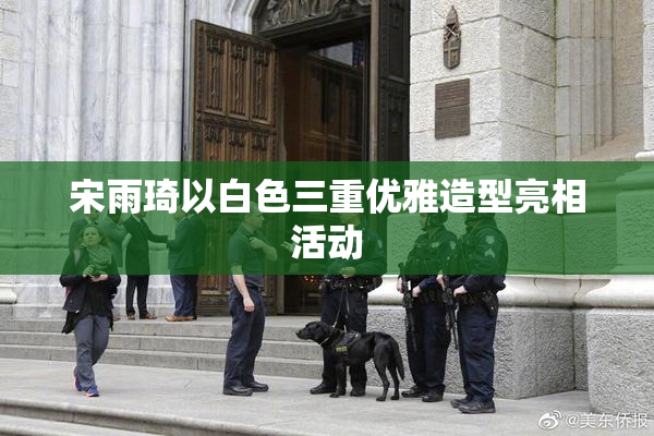 宋雨琦以白色三重优雅造型亮相活动