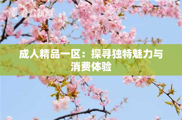 成人精品一区：探寻独特魅力与消费体验
