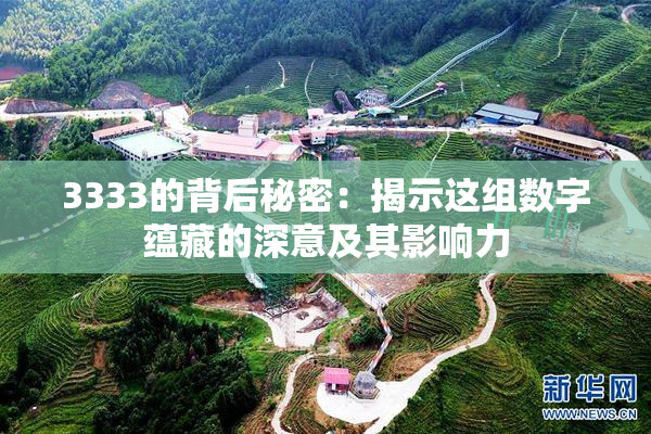 3333的背后秘密：揭示这组数字蕴藏的深意及其影响力