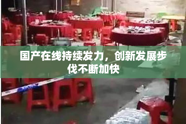 国产在线持续发力，创新发展步伐不断加快