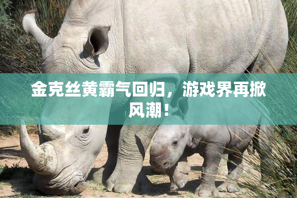 金克丝黄霸气回归，游戏界再掀风潮！
